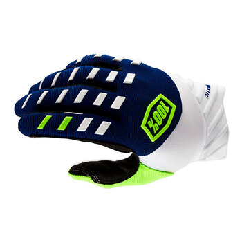 Guantes 100% Airmatic Azul Blanco - 10000-00018