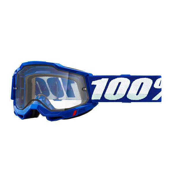 Lunettes VTT 100% Accuri 2 Enduro - Noir/Transparent - Champ De Vision élargi 17.5% - Protection Anti-buée - 5