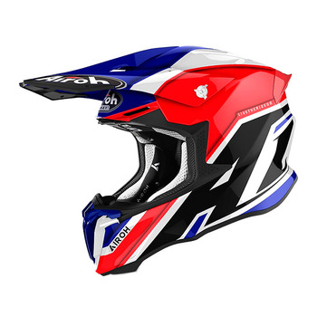 Casco Airoh TW2SH18 Twist 2.0 Shaken Azul Brillo