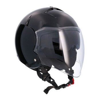 Casco Jet Shiro SH-64 Tokio SV Negro Brillo