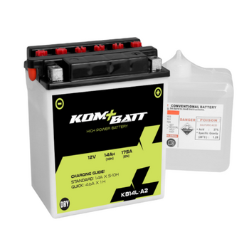 Bateria de Moto Kombatt YB14L-A2 / BK14L-A2 - 2466