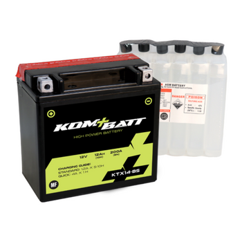 Bateria de Moto Kombatt YTX14-BS / KTX14-BS (MF) -