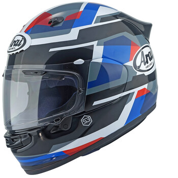 Casco ARAI QUANTIC Abstract Azul Negro Rojo