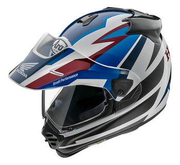 Casco ARAI TOUR-X5 Honda Africa Twin Azul Rojo Neg