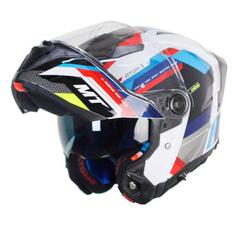 Casco Modular MT Atom 2 SV Bast A0 22-06 Blanco Pe
