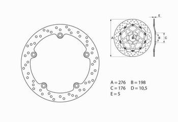 Disco Freno Trasero Brembo BMW - 68B407C8