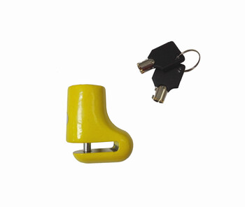 Candado Antirrobo Disco Mini 5mm Amarillo