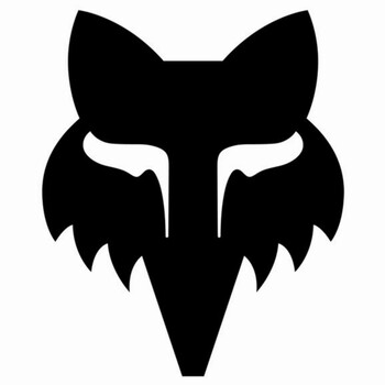 Pegatina FOX Head Negro 17.8cm