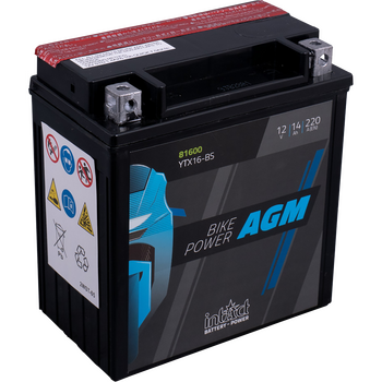 Bateria AGM IntAct YTX16-BS con pack de Acido