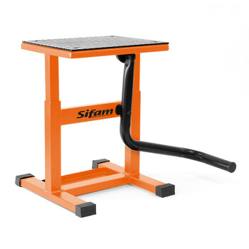 Caballete Moto Cross Naranja Altura de 30 cm a 38 