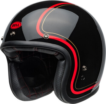 Casco BELL Custom 500 Chief Negro Rojo
