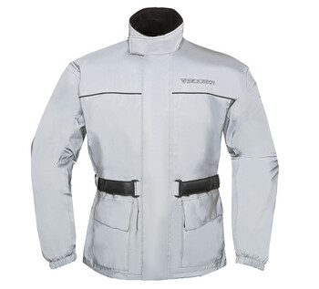 Chaqueta Impermeable Modeka Gris Reflectante