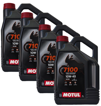 4 Garrafas Motul 10W40 7100 4T 4L