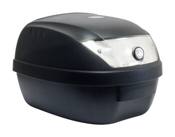 Baúl 28 Litros Negro con Soporte
