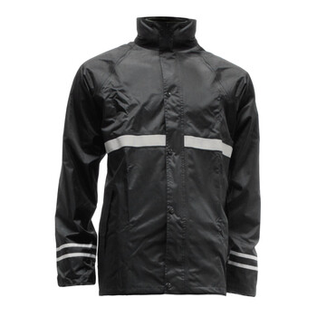 Chaqueta Impermeable Moto Negro
