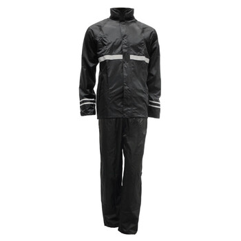 Traje de Lluvia Impermeable Moto Dos piezas Negro