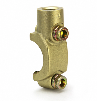 ABRAZADERA BREMBO CON SOPORTE DE ESPEJO - ORO