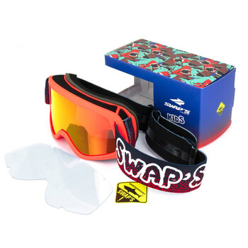 Gafas de Cross Bubble Infantil Rojo / Espejo Rojo