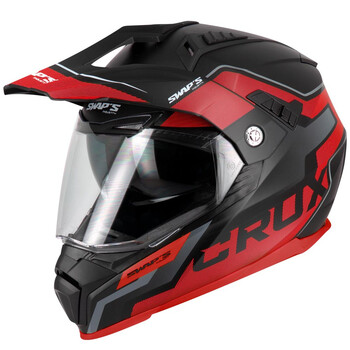 Casco Swaps S789 Negro Rojo