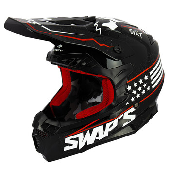 Casco Swaps S849 2Faster Satanas Negro