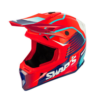 Casco Swaps S818 Blur Rojo Azul Blanco