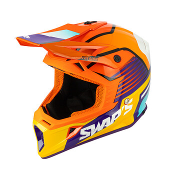 Casco Swaps S818 Blur Naranja Rojo