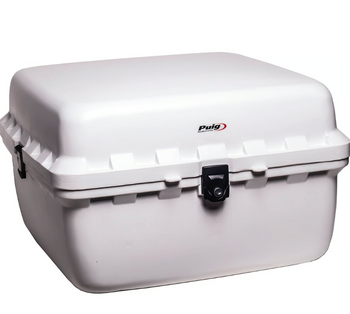 Baúl de Transporte 90 Litros Blanco con Cerradura 